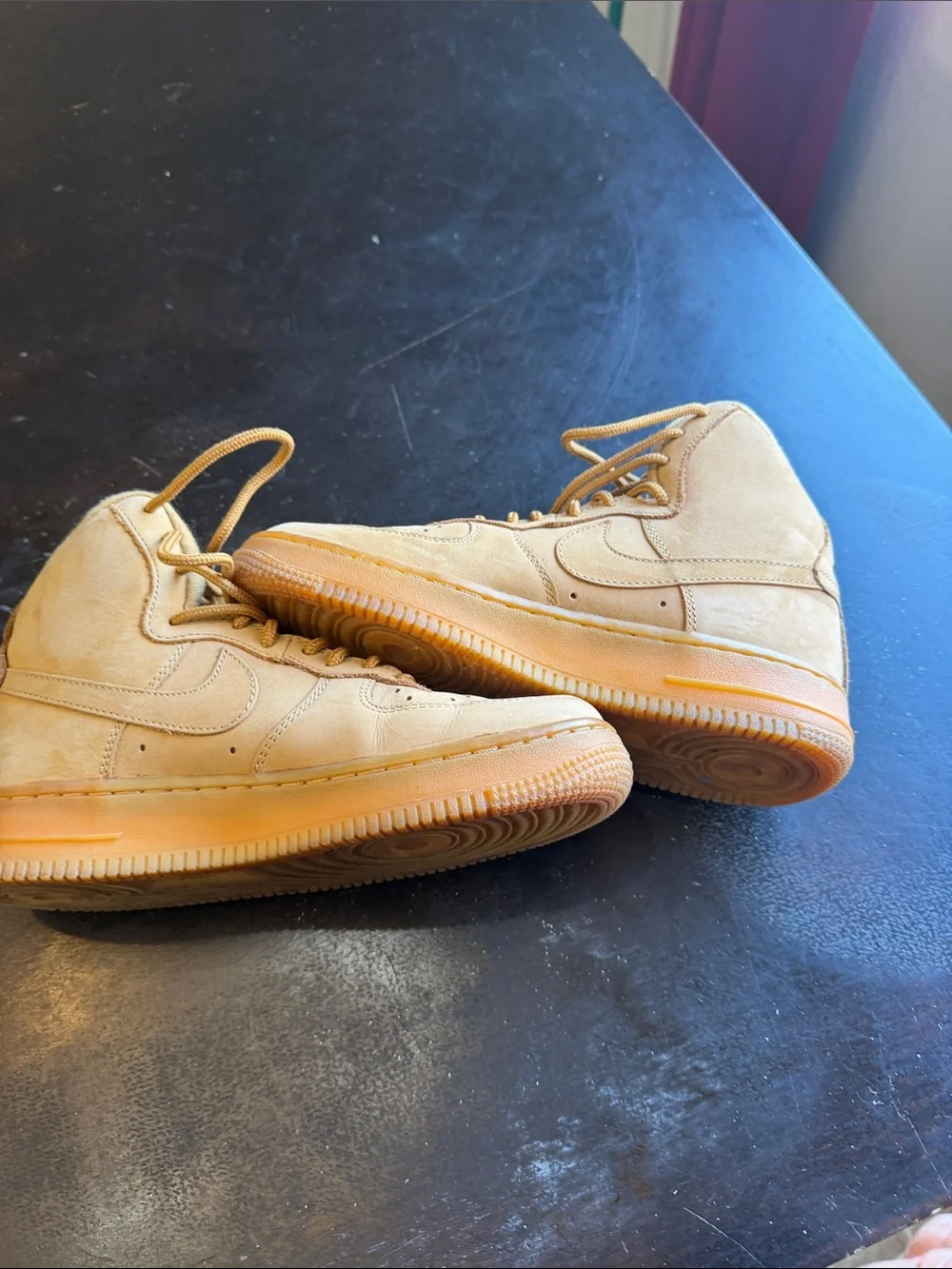 Nike High-Top Boots in Wheat Tan